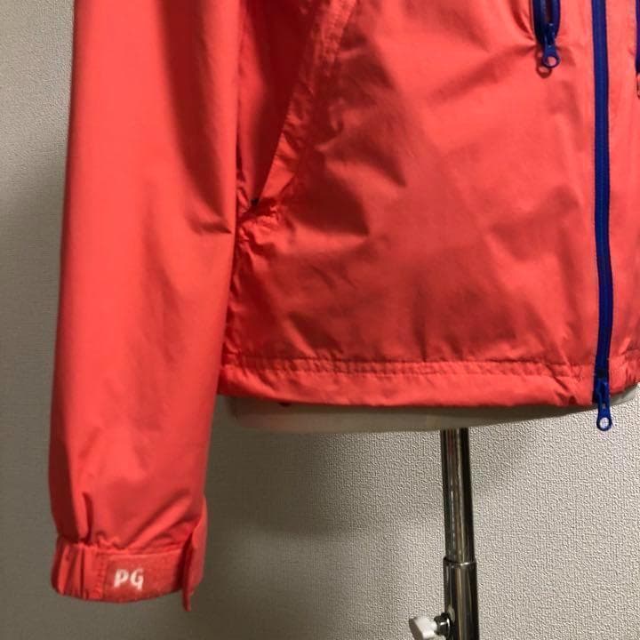 パーリーゲイツ ダブルジップ 2way ナイロン ジャケット レッド サイズ1