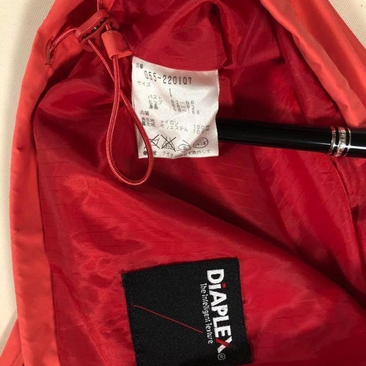 パーリーゲイツ ダブルジップ 2way ナイロン ジャケット レッド サイズ1