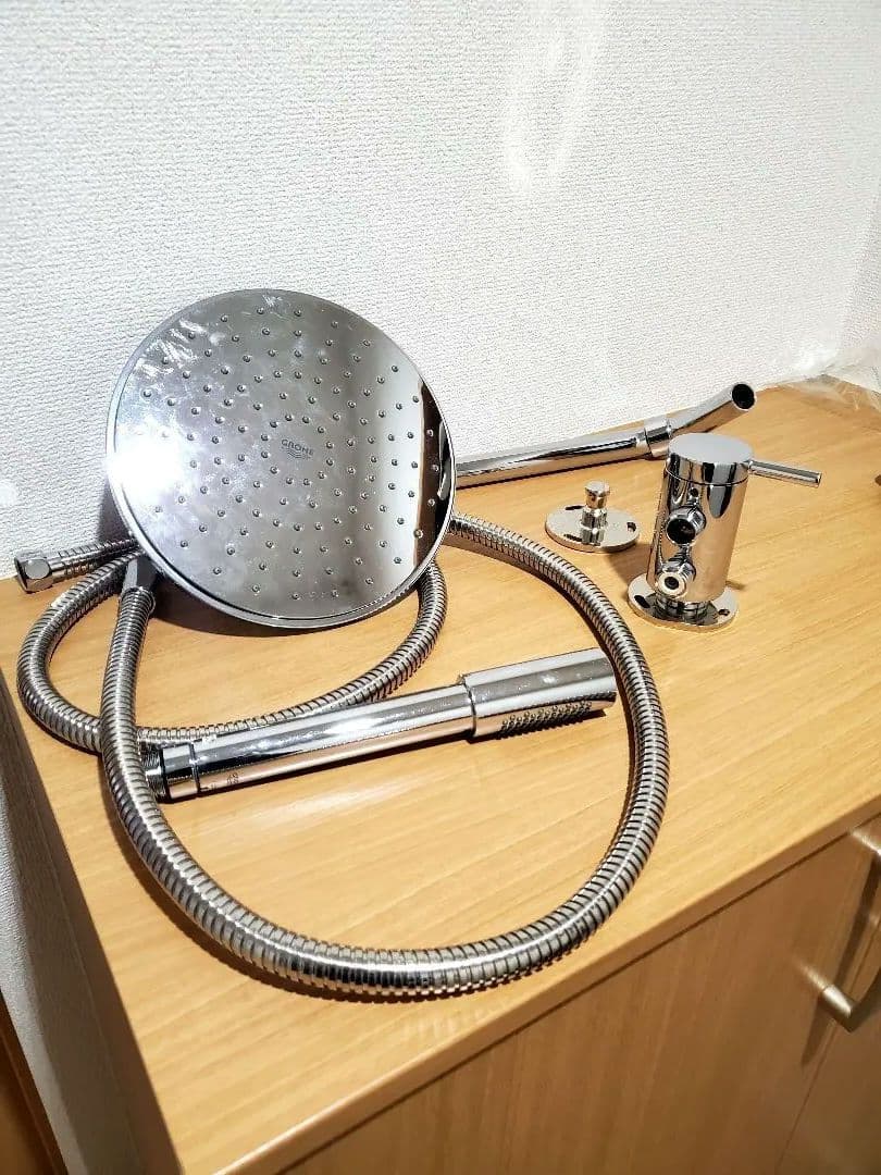 GROHE Chrome ステンレススチール シャワーヘッドセット