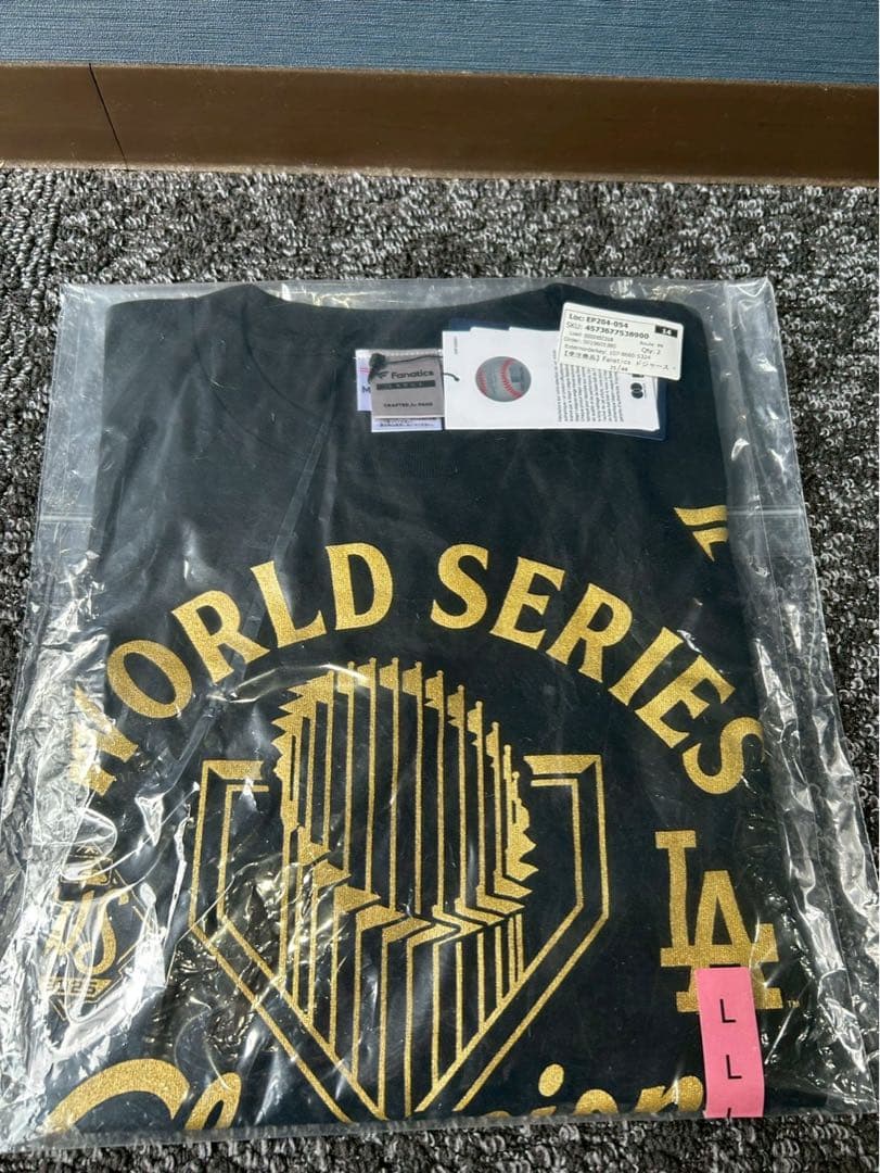 ドジャースワールドシリーズ優勝2025Fanatics Tシャツ Lサイズ