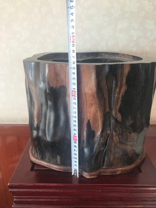 骨董品   黑柿木火鉢