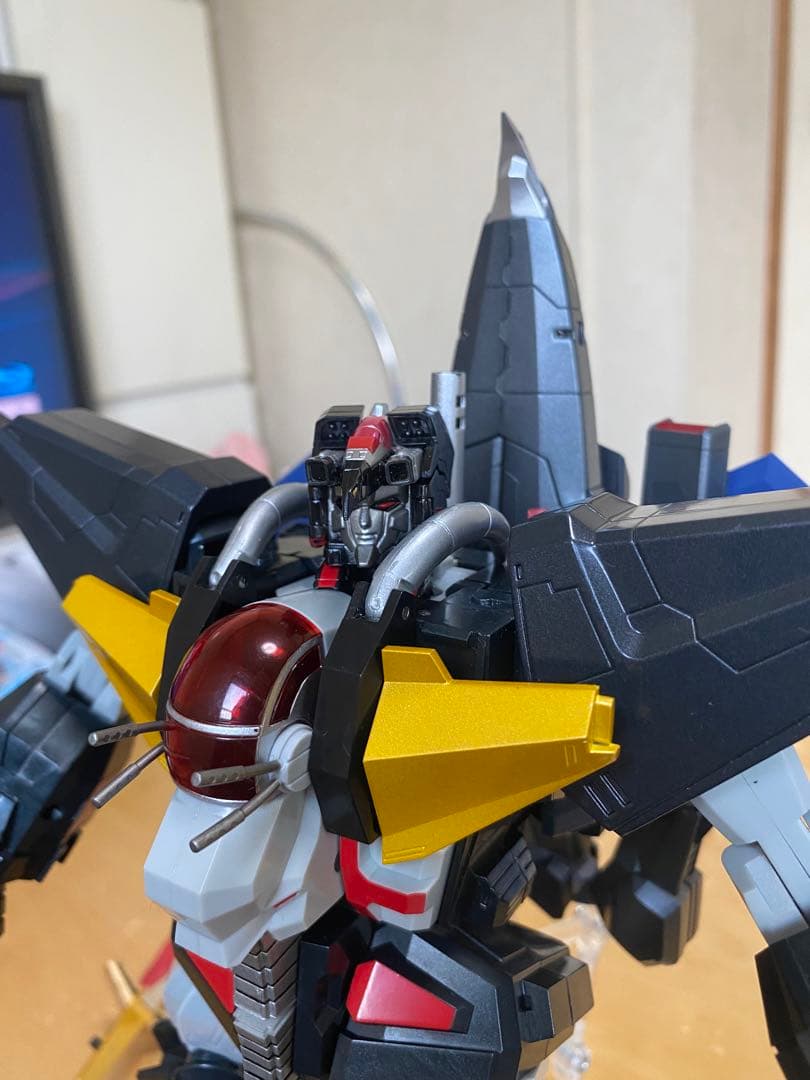 自作　超合金魂　ダンクーガ初期版　千値練ブラックウイング取り付けオプションパーツ