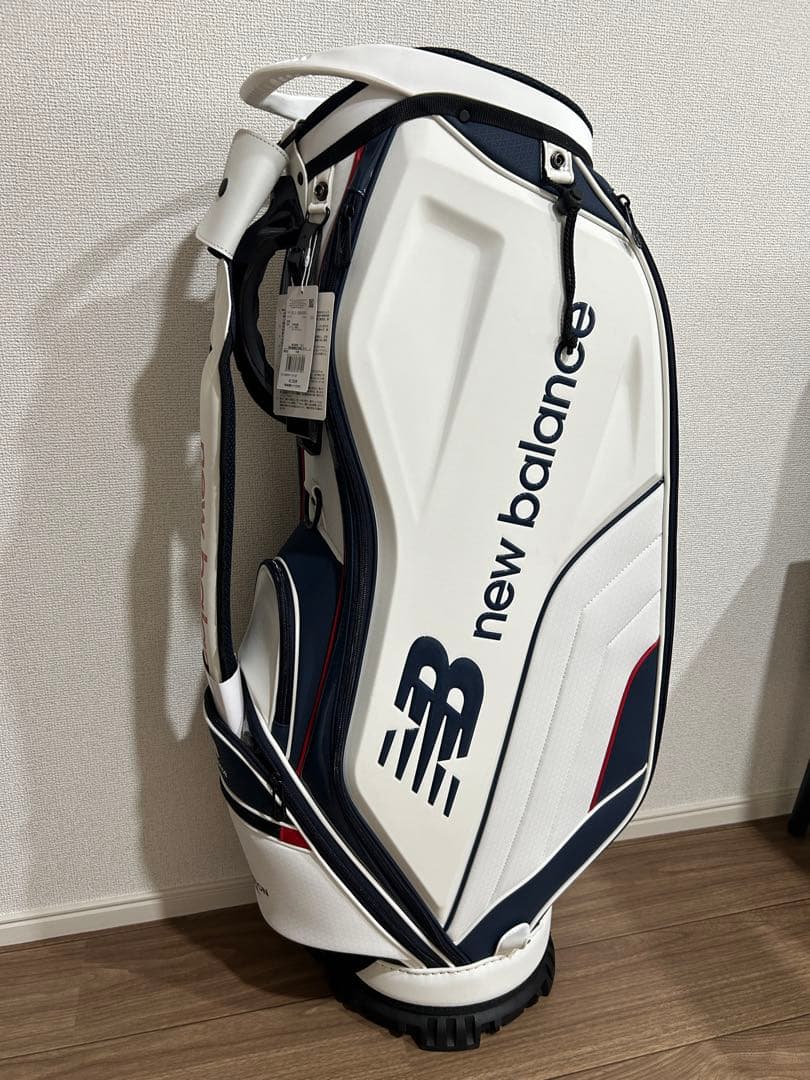 【新品未使用】new balance キャディバッグ ホワイト ネイビー