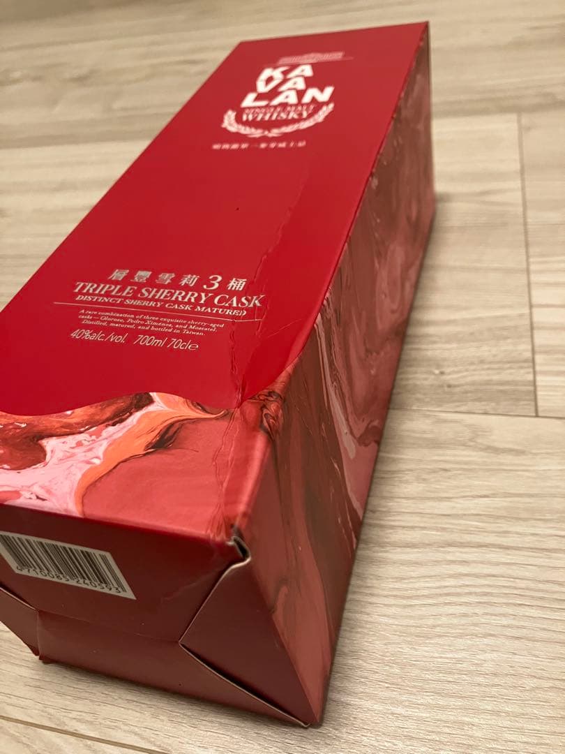 カバランTRIPLE SHERRY CASK 700ml 40% 箱潰れあり
