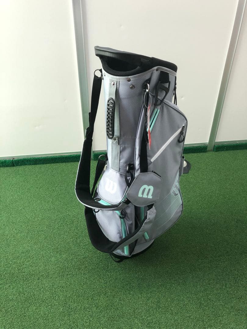 Wilson グレー キャディバッグ スタンド付き