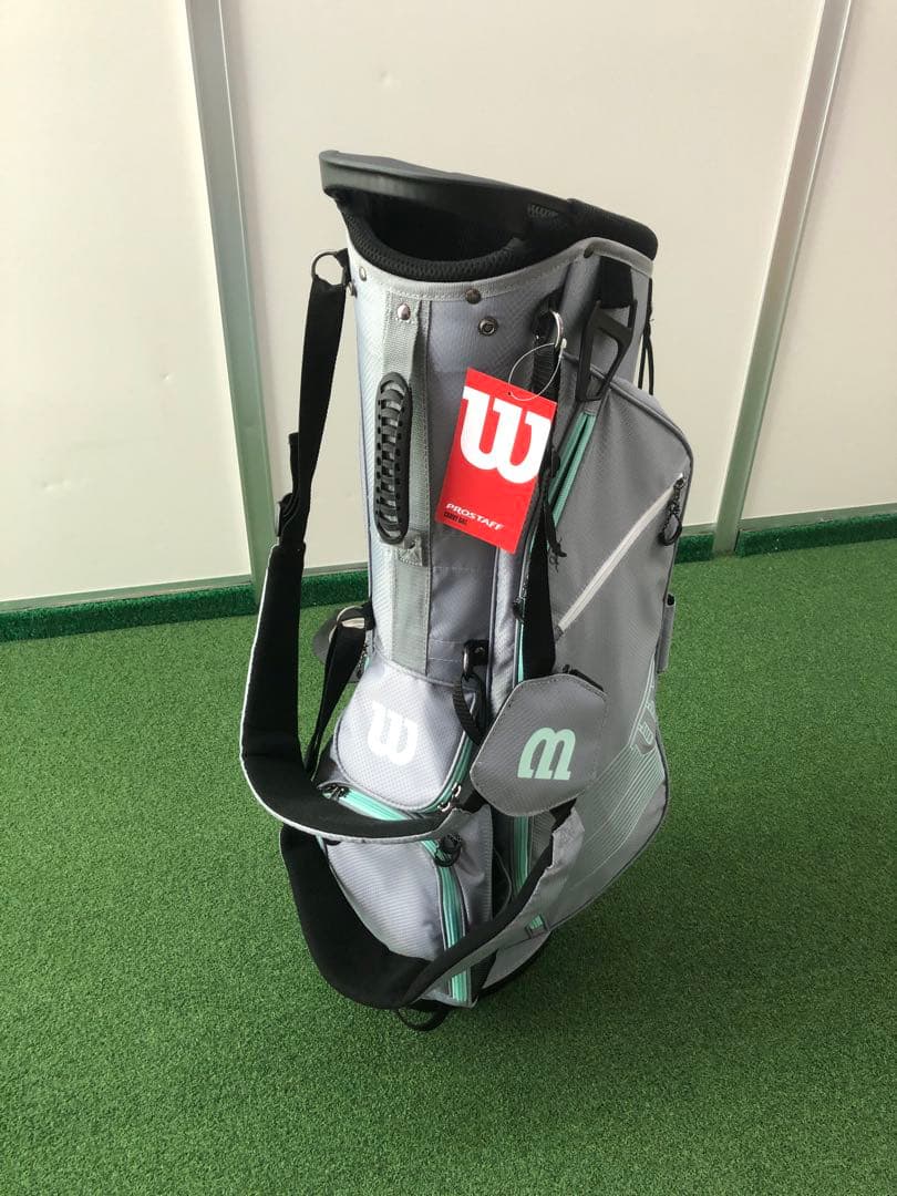 Wilson グレー キャディバッグ スタンド付き