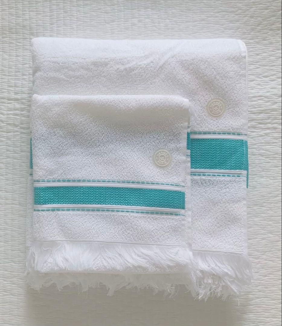 新品 HERMES DRAP PM YACHTING バスタオル フェイスタオル