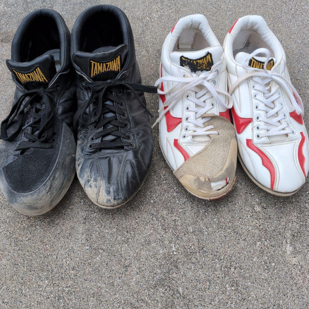 TAMAZAMA スパイクシューズ 黒/白