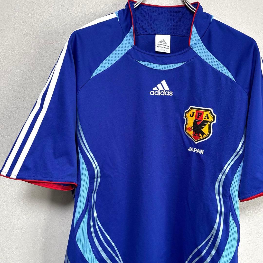 日本代表 adidas アディダス ユニフォーム ゲームシャツ 2006 L 青