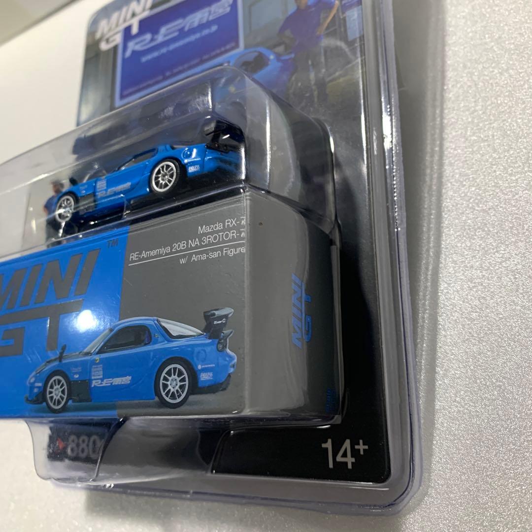 MINI GT オートサロン限定品　RE雨宮 RX-7 雨さんフィギュア 袋付き