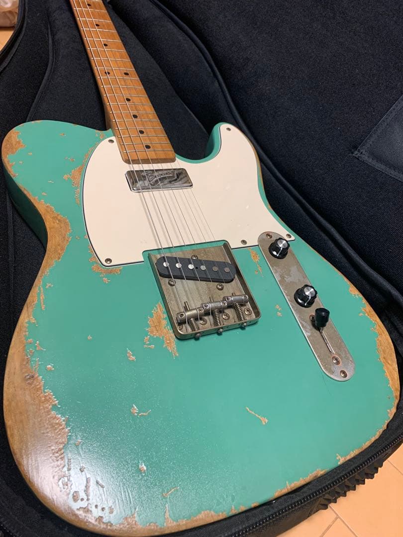 ハードレリック’59 テレキャスタータイプ 希少ピックアップ搭載 サーフグリーン