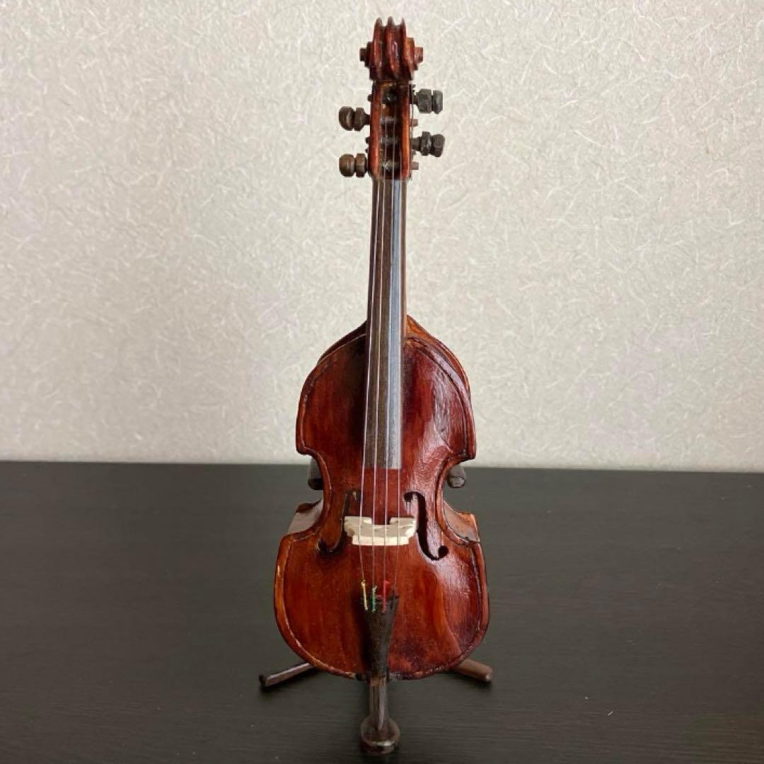 手作り小型コントラバス（約22cm）