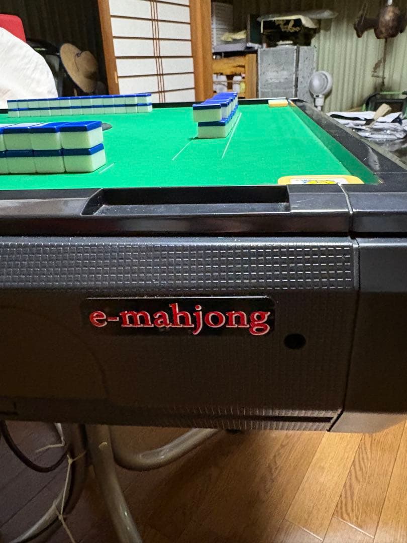 e-mahjong 麻雀卓 緑色 麻雀牌付き