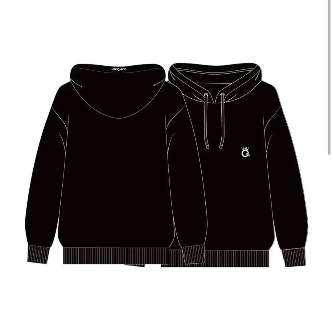 ミュージシャン CLAN QUEEN LOGO HOODIE (BLACK)
