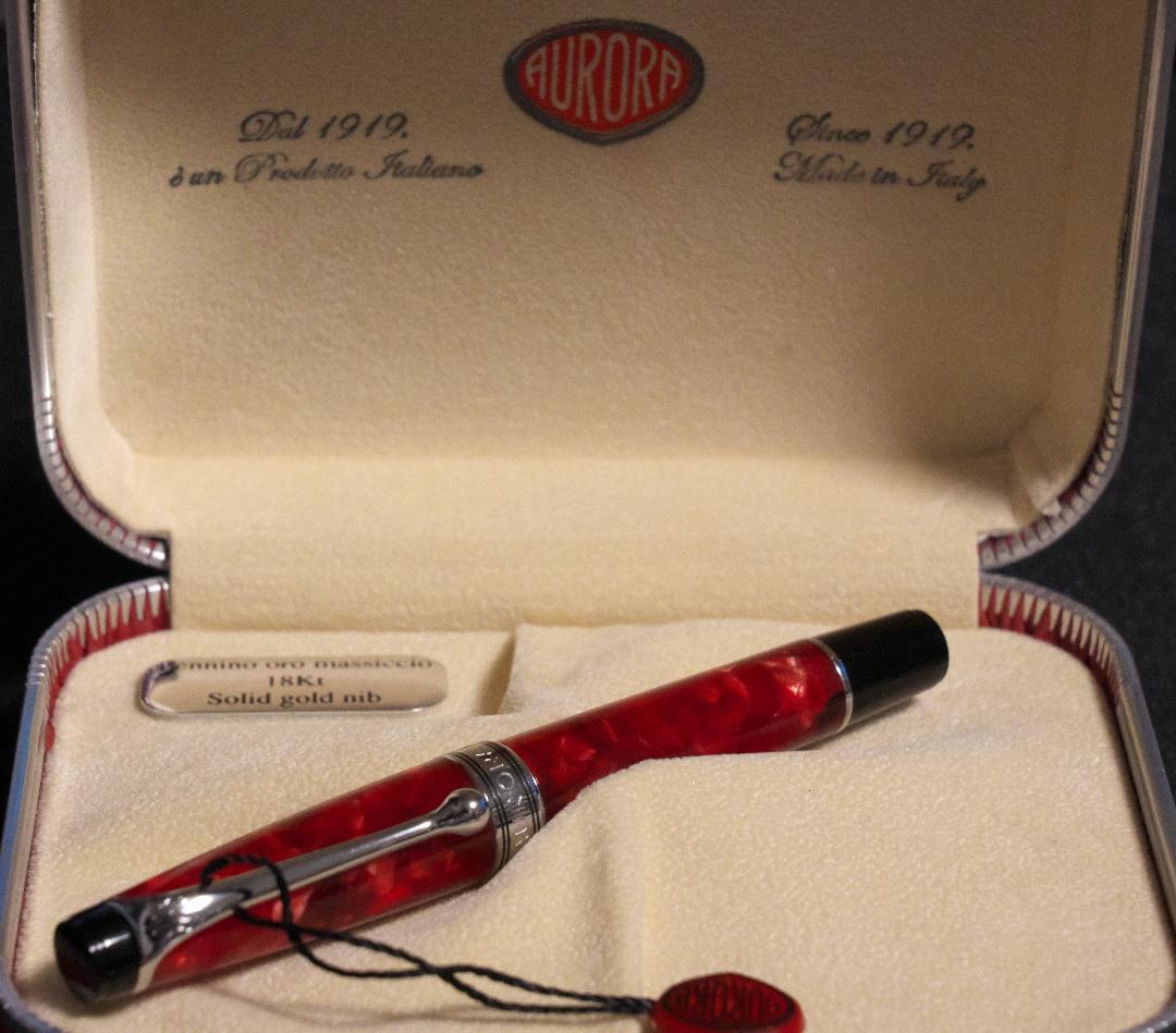 AURORA 限定万年筆 AUREA MINIMA FUOCO 18K 字幅M
