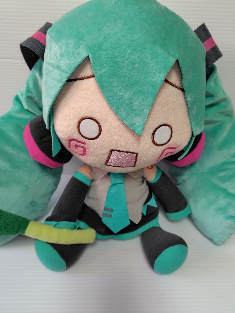 SEGA 初音ミク メガジャンボぬいぐるみ 　はちゅねミク　タグ付き