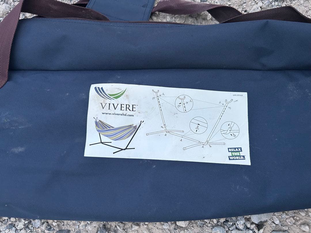美品 VIVERE ハンモックスタンド カラフルストライプ
