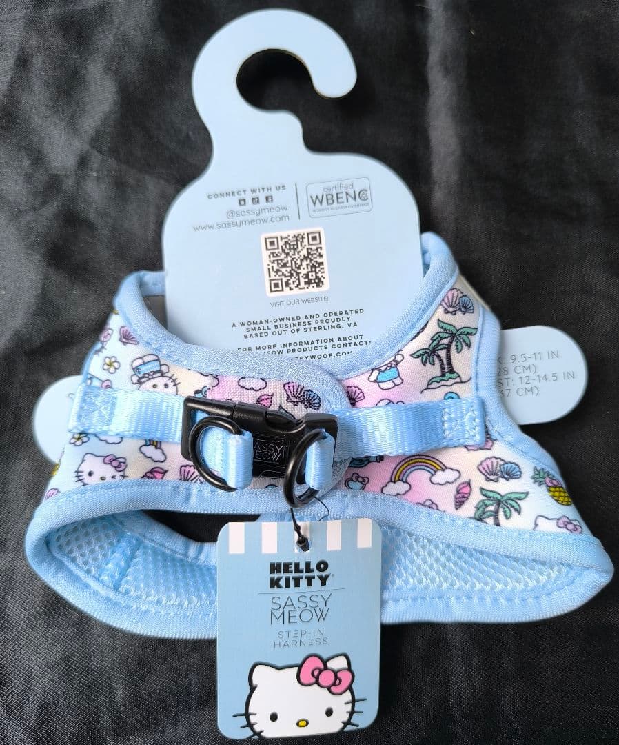 新品 SASSY MEOW サシーミャウ ハローキティ ハーネスXS リーシュ
