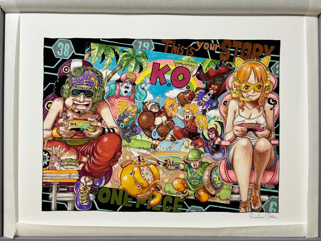 【原画：世界20部限定】マンガアート ONE PIECE /Party