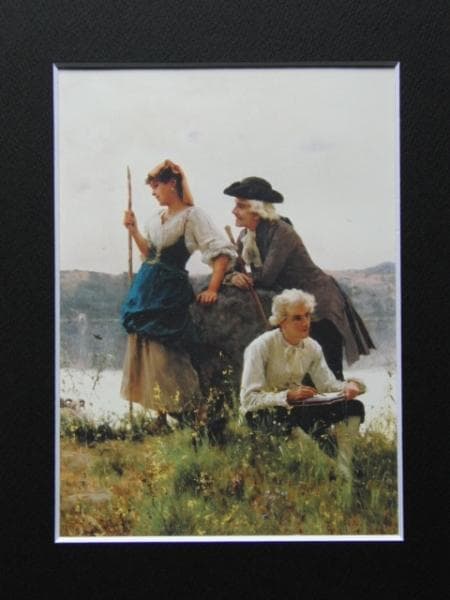 Federico Andreotti、Idillio、希少画集より、新品額装付