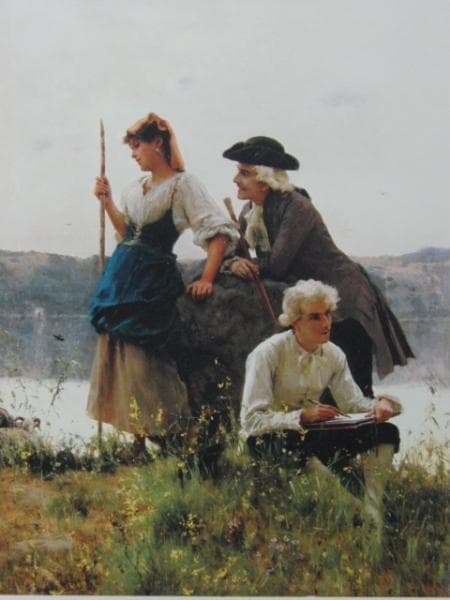 Federico Andreotti、Idillio、希少画集より、新品額装付