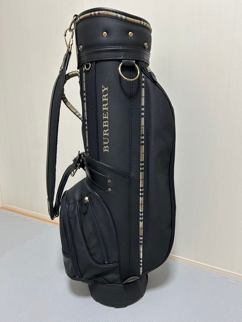 希少 バーバリー BURBERRY キャディバッグ ゴルフ