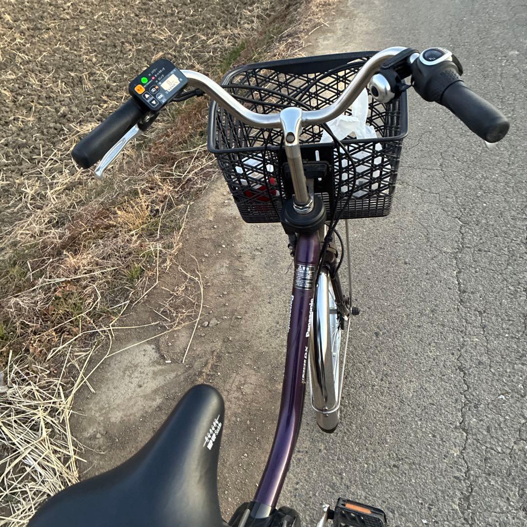 電動アシスト自転車 シティタイプ 紫色