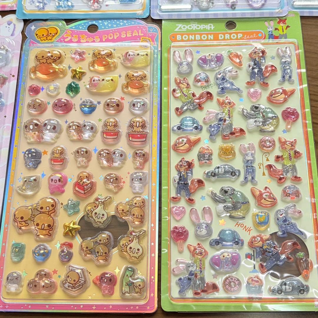 【正規品】ボンボンドロップシール サンリオ ズートピアなど13枚セットまとめ売り