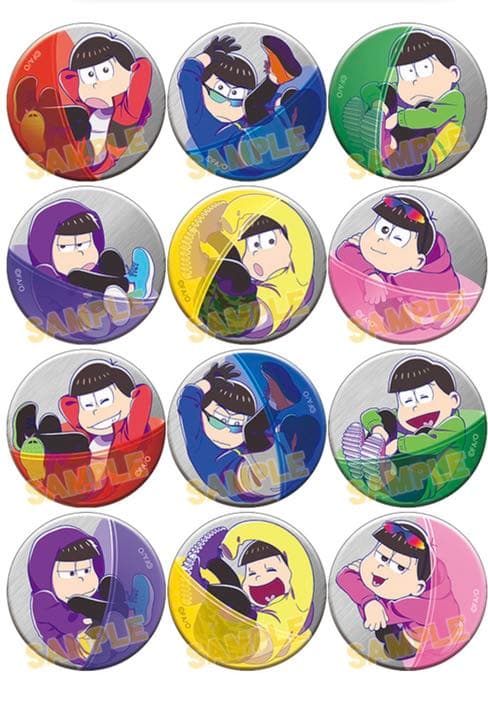 おそ松さん　アニカプ缶バッジ　フルコンプセット