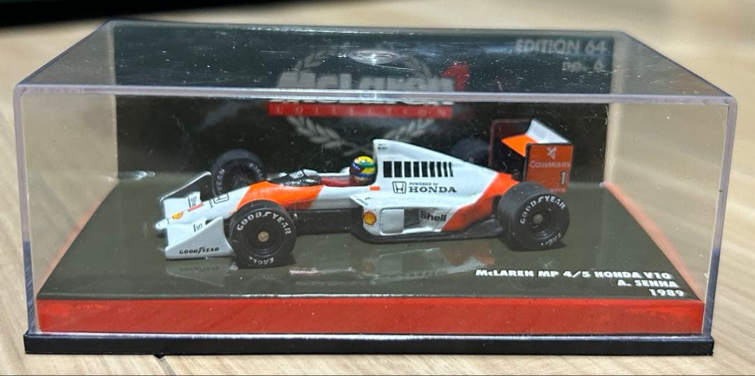 ミニチャンプス 1/64 マクラーレン MP4/5 ホンダ　アイルトンセナ