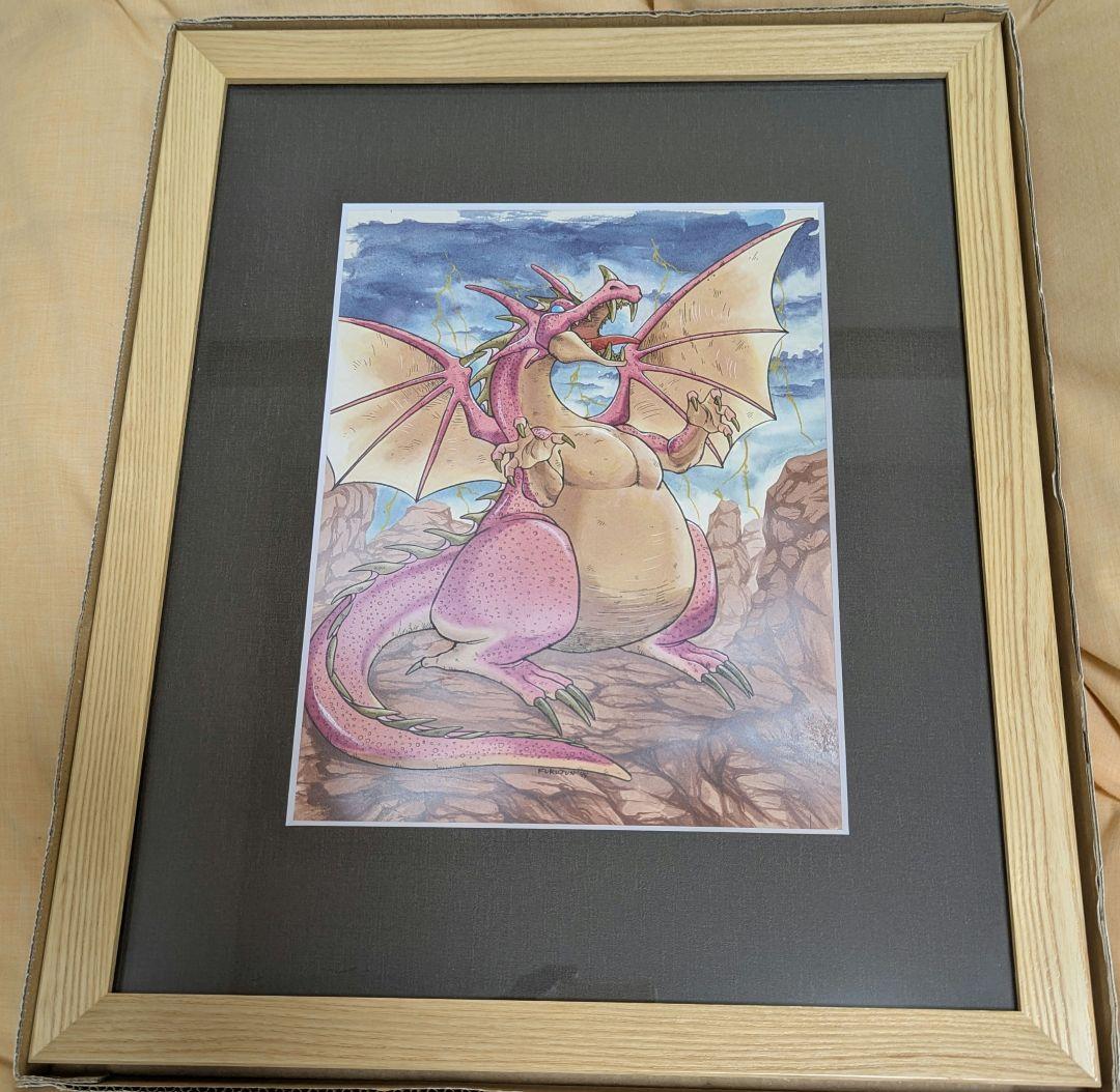 古澤純也　直筆カラーイラスト　(主線はコピー)　ドラゴンズ　ヘヴン