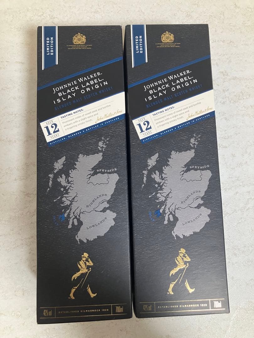 ジョニー・ウォーカー ブラックラベル アイラ 12年 2本セット