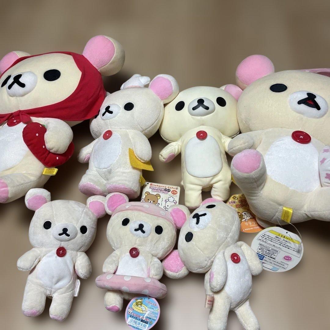 リラックマ ぬいぐるみ　コリラックマ　りらっくま　大中　7セット