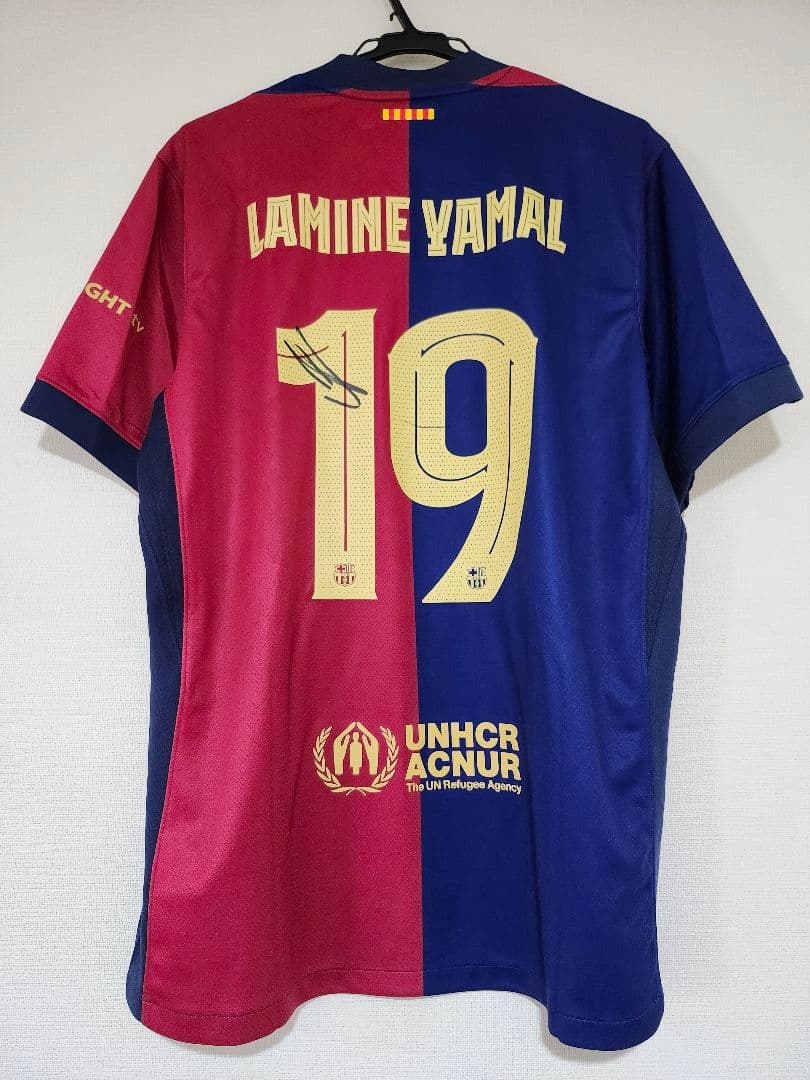 ヤマル サイン バルセロナ サッカー ユニフォーム 正規品 NIKE 証明書付き