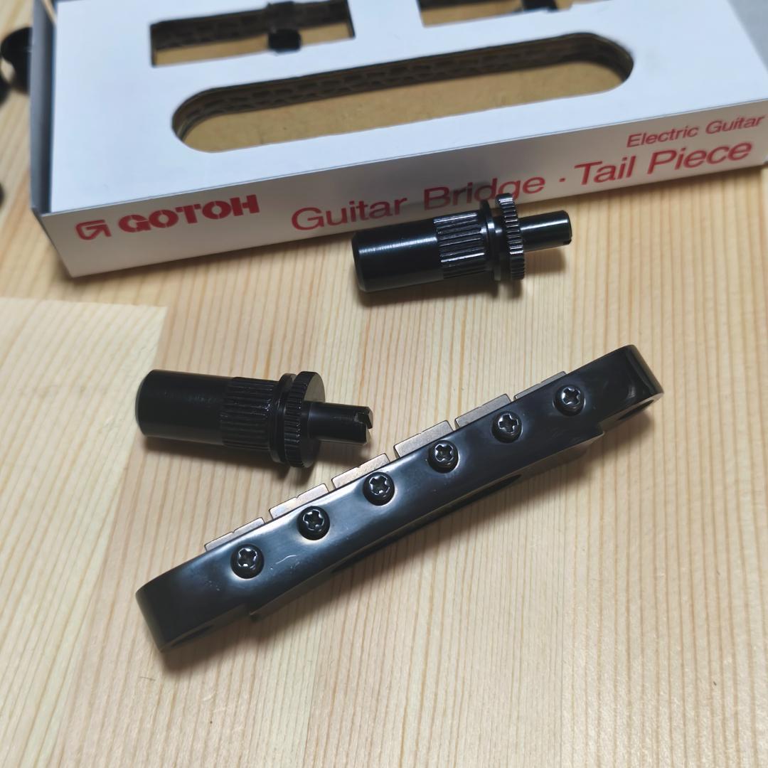 美品 GOTOH ロックペグ チタン サドル ブリッジ テールピース セット