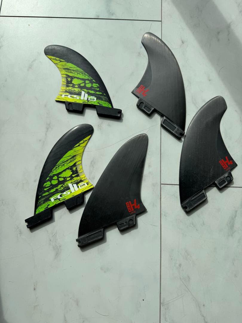 FCS H4 LARGE サーフボードフィン トライフィン➕クワッド用他メーカー