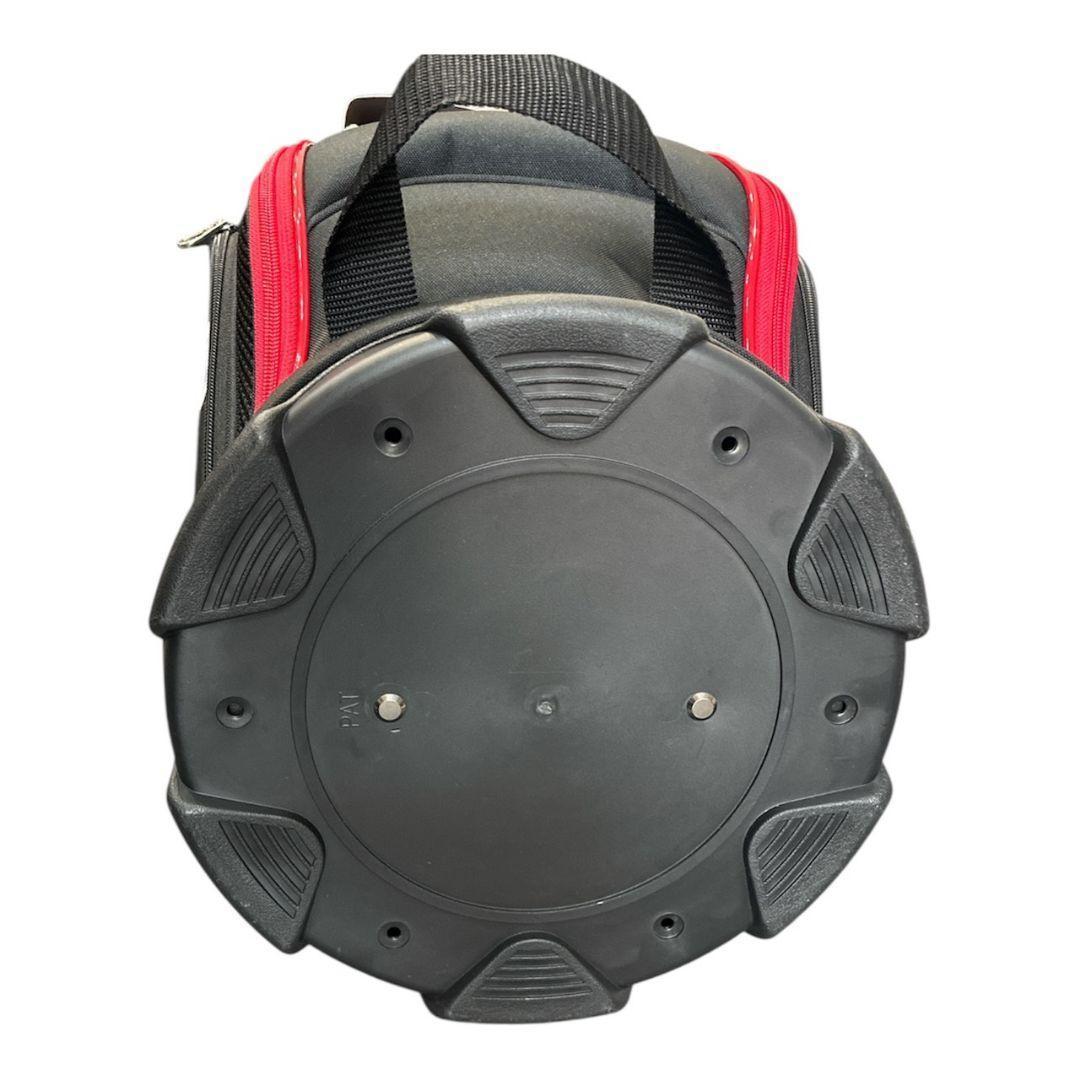 【新品】le coq sportif GOLF ゴルフバッグ 9.0型　黒×赤