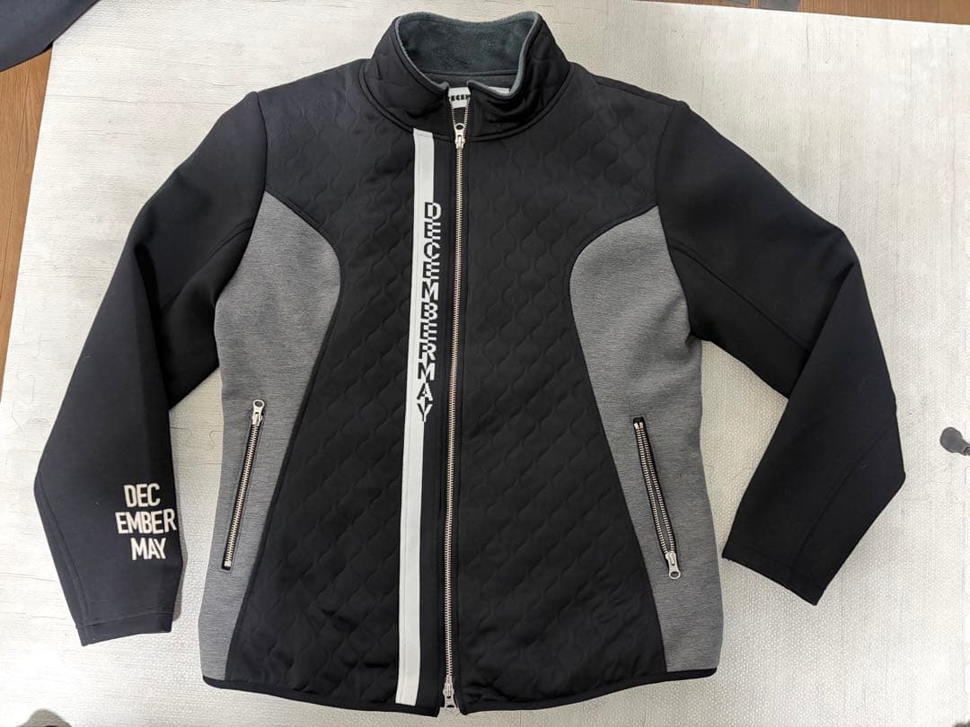 ディセンバーメイ　ー部裏起毛キルティングゴルフジャケット　レディースサイズXL