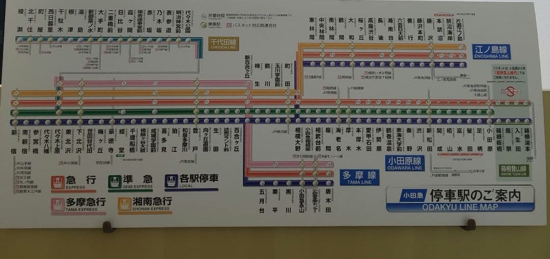 [路線図]小田急停車駅のご案内