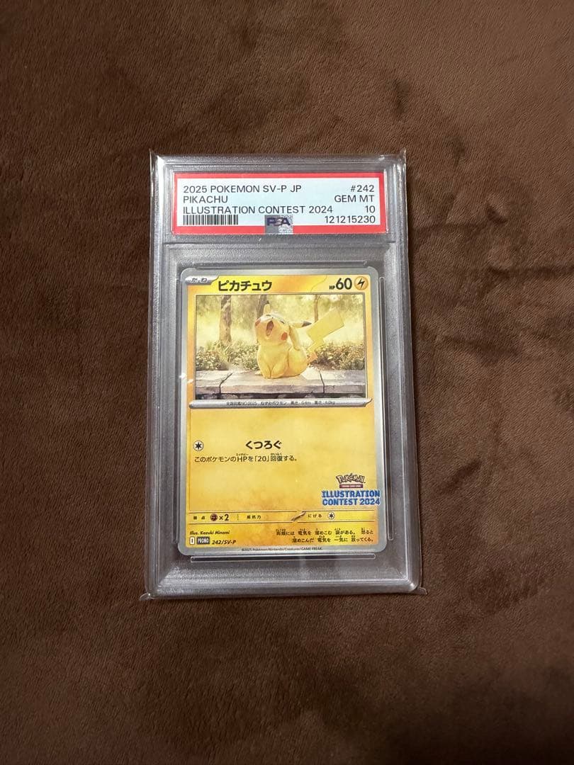 ピカチュウ　くつろぐ　psa10