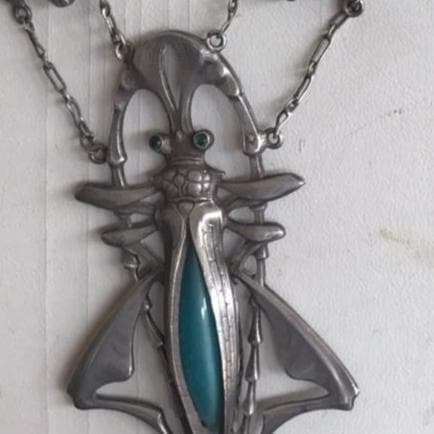 アールヌーボー　ネックレス