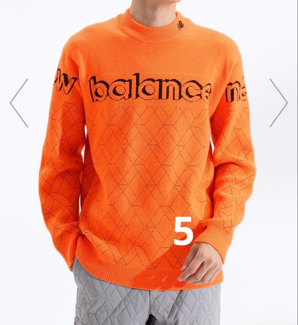 【6】 ニューバランス モックネック ニット プルオーバー メンズ ゴルフ