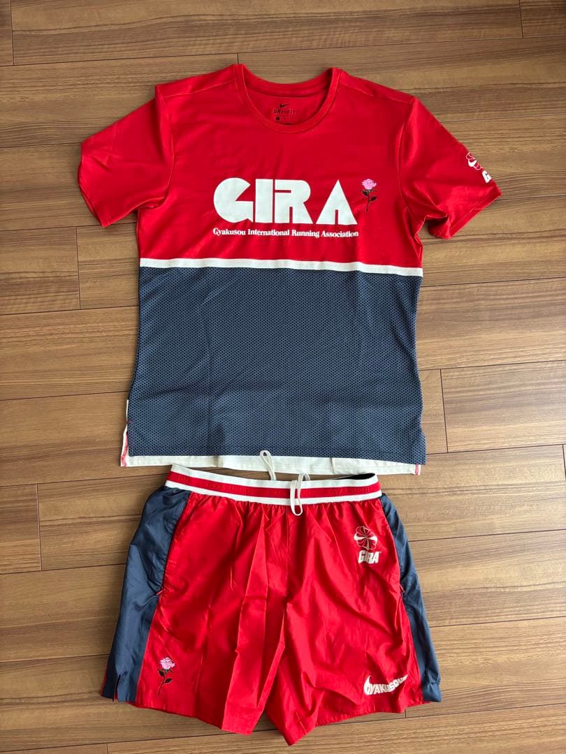 NIKE Gyakusou ランニングセットアップ 赤
