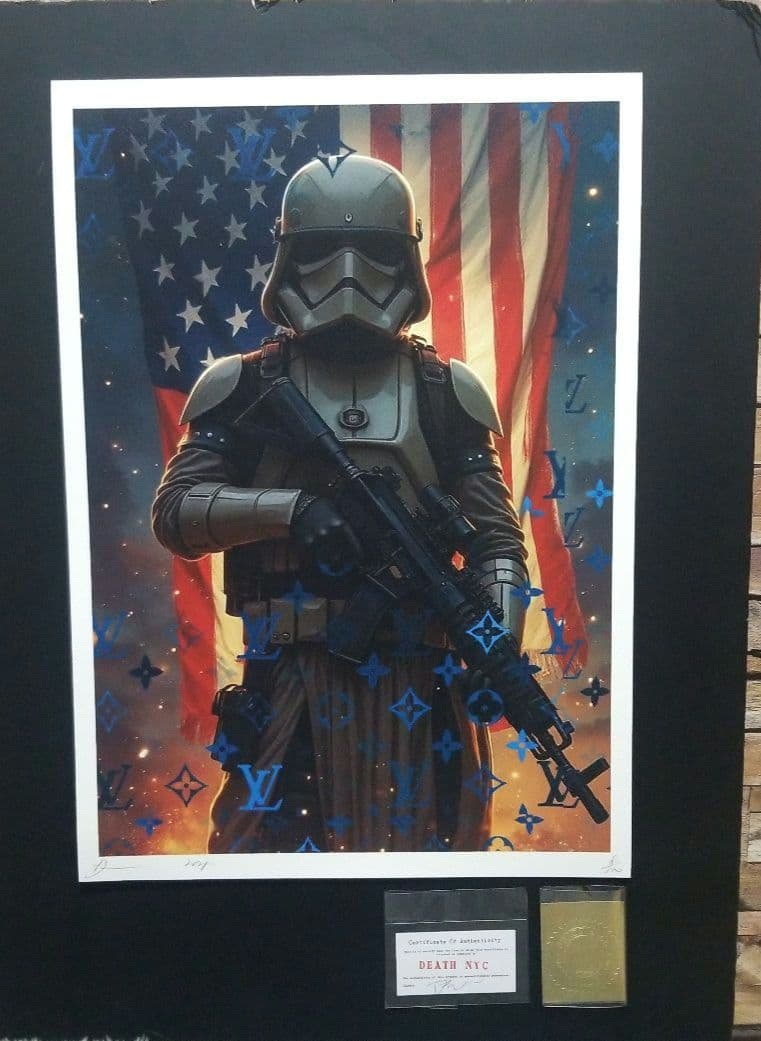 世界限定100枚 DEATH NYC STARWARSトルーパーヴィトン星条旗