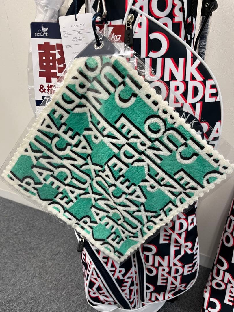 【新品】クランク ゴルフ キャディバッグ スタンド式 7型 軽量 撥水 NVY