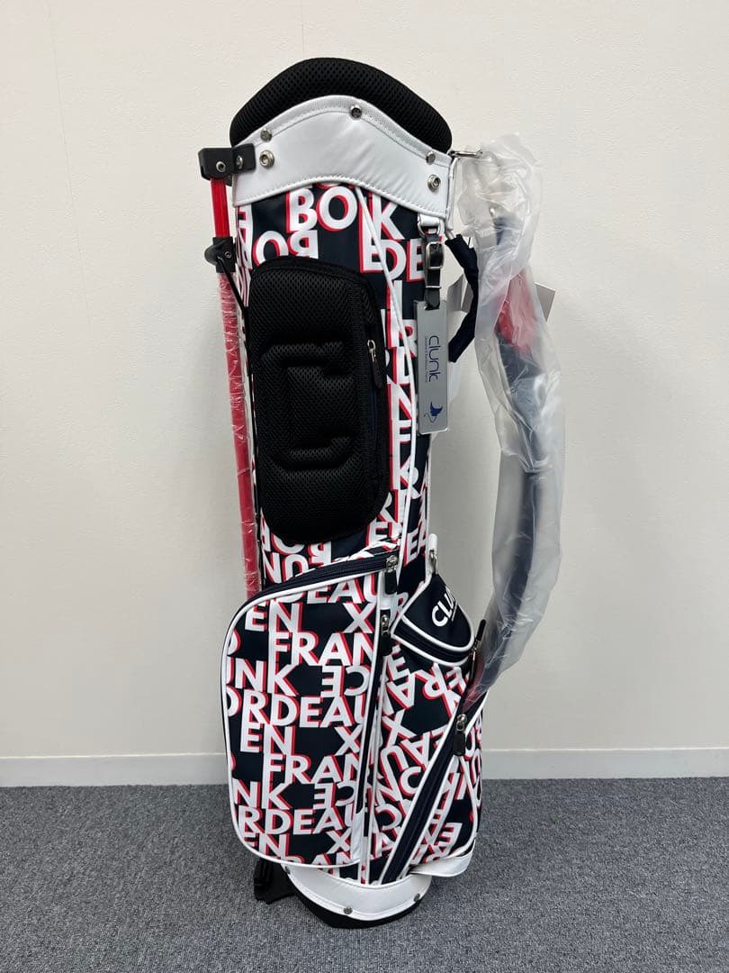 【新品】クランク ゴルフ キャディバッグ スタンド式 7型 軽量 撥水 NVY