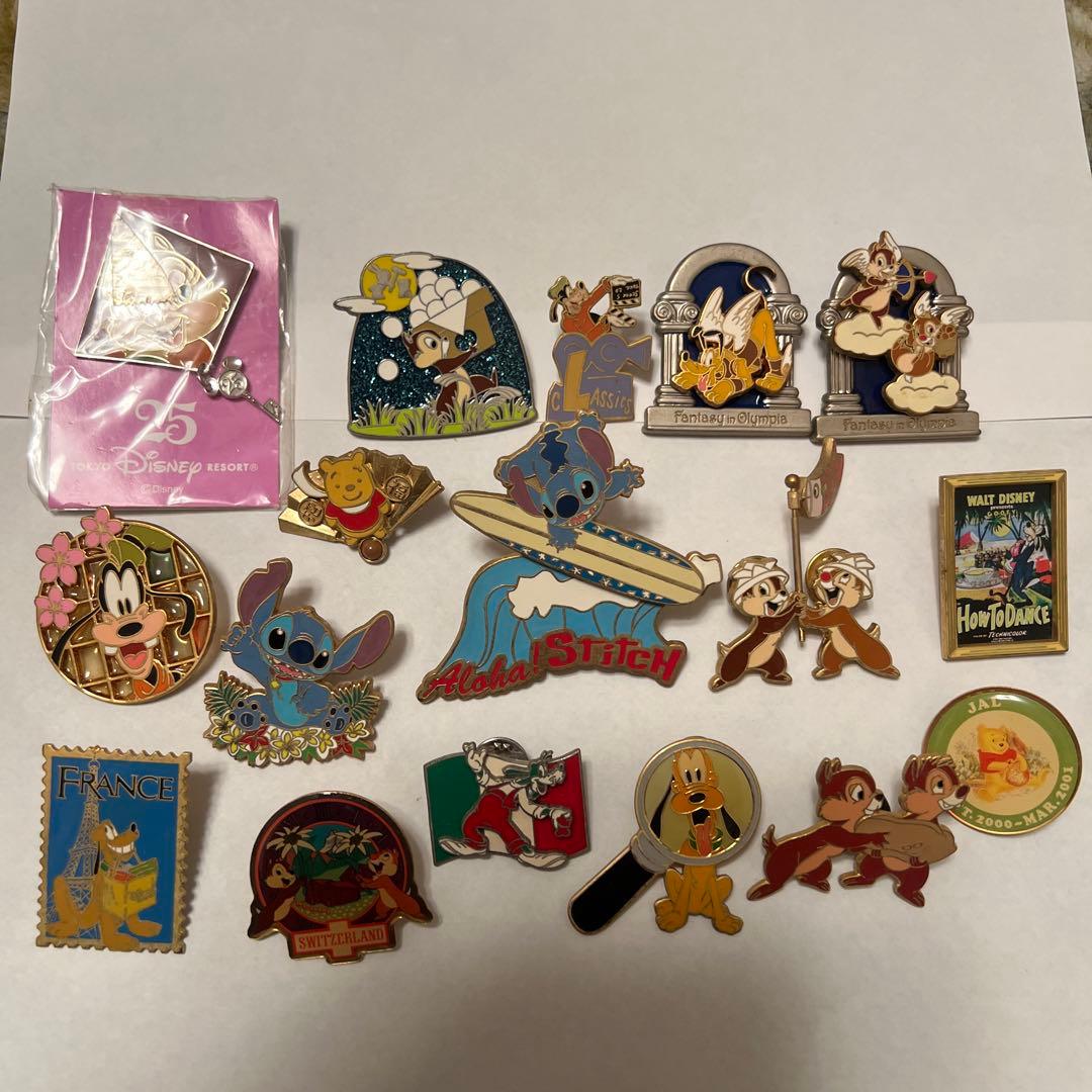 ディズニーピンバッジセット（スティッチ等）17個セット