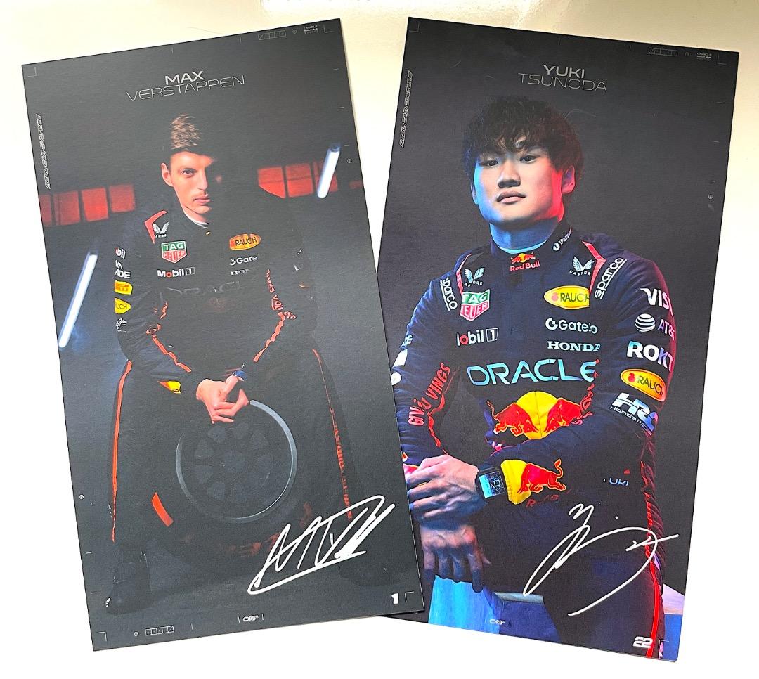 残りわずか★2枚1セット2025年レッドブル・ドライバーズカード／直筆サインなし