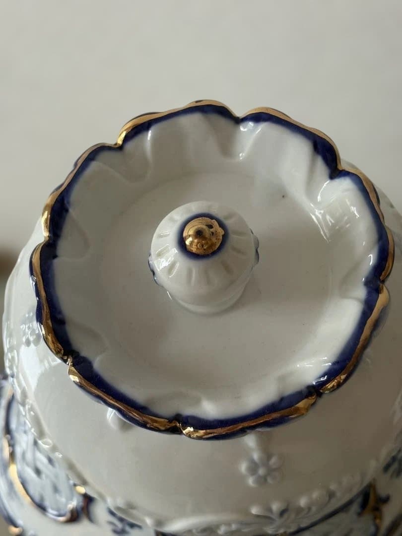 ドマン　電気スタンド　ランプ　陶器　貴婦人　レトロ