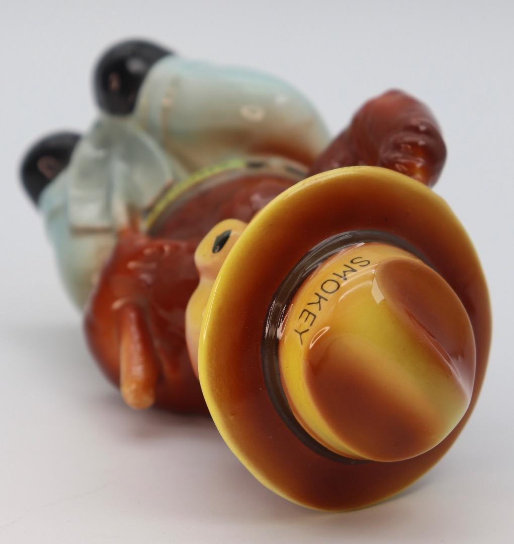 ビンテージ品　スモーキー・ザ・ベア 貯金箱 陶器製 約15cm